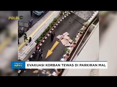 POLRES METRO JAKPUS EVAKUASI PEMUDA TERJATUH DARI PUSAT PERBELANJAAN ITC ROXY MAS