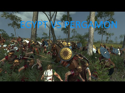 Total War Rome: 2 1v1 Egypt Vs Pergamon HD Battle #3