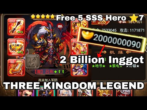 Three Kingdom Legend P-Server - Free 2Billion Inggot + Free 5 Hero SSS ⭐ 7 - VIP 10