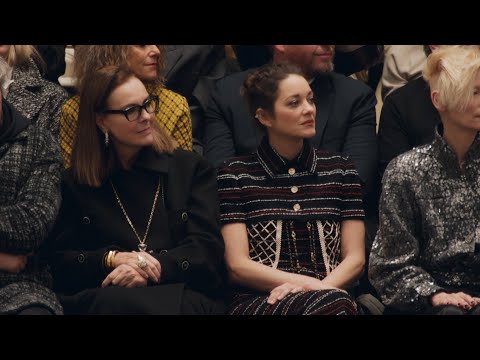 Marion Cotillard and Carole Bouquet at the Spring Summer 2023 Haute Couture show — CHANEL Shows