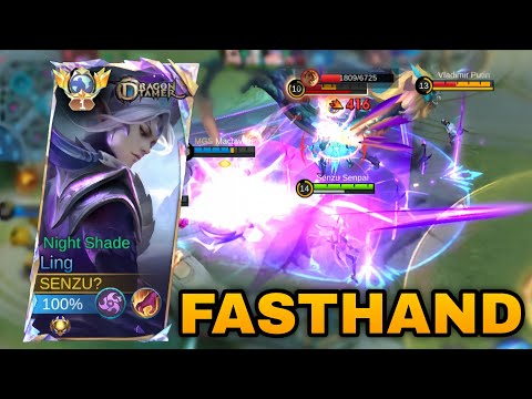 LING FASTHAND SUPER AGGRESSIVE CARRY THE TEAM | PERFECT ROTATION LING GAMEPLAY MOBILE LEGENDS