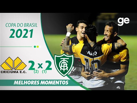 Gols e lances de Criciúma x América-MG