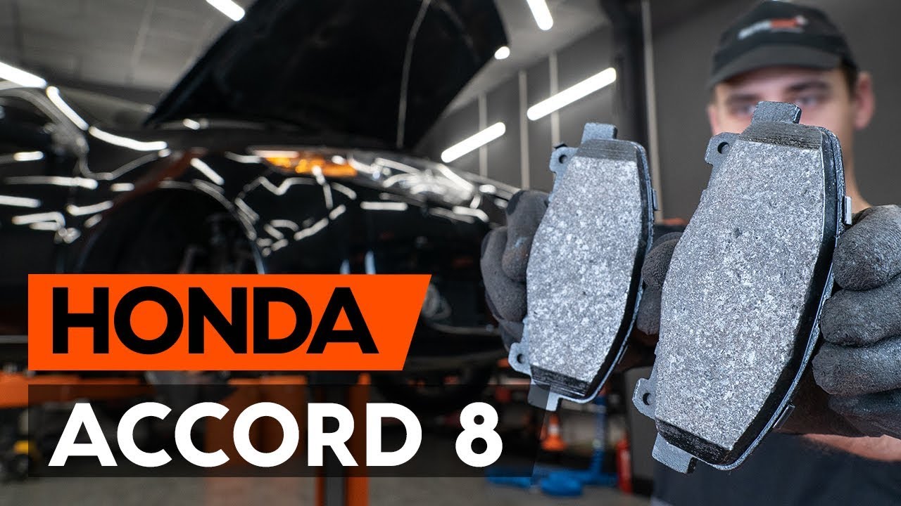 Ako vymeniť predné brzdové platničky na Honda Accord VIII CU – návod na výmenu