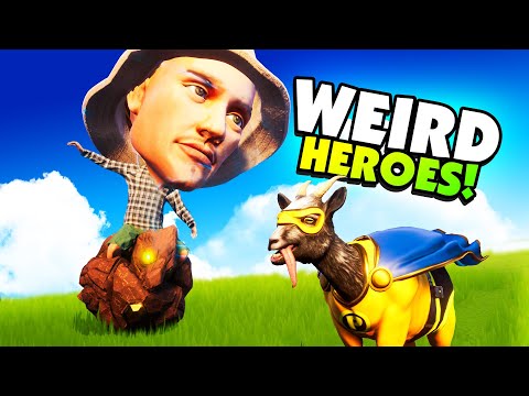 Super Hero Goat Forces HUMANS To DO Weird Things In Goat Simulator 3!
