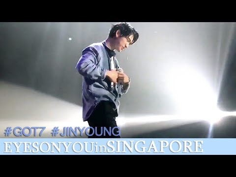 180804 GOT7 JINYOUNG🍑 ~take off shirt~ moments EYES ON YOU in SINGAPORE 갓세븐 진영
