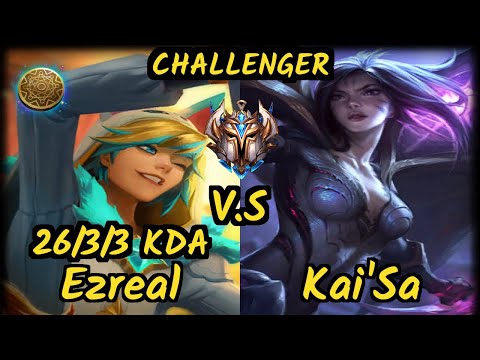 MMM K1ng (EZREAL) vs KAI'SA - 26/3/3 KDA BOTTOM ADC CHALLENGER GAMEPLAY - OC