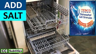 How to add Salt to a Dishwasher if Dishwasher Salt Light is On or Dishwasher Salt Light is Flashing