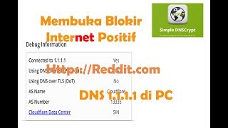 Setting dns 1.1.1.1 di komputer