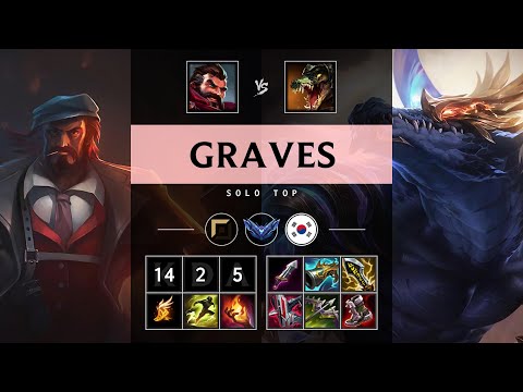 Graves Top vs Renekton - KR Diamond Patch 25.08