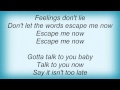 Tracy Chapman - Talk To You Lyrics