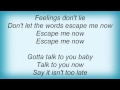 Tracy Chapman - Talk To You Lyrics 