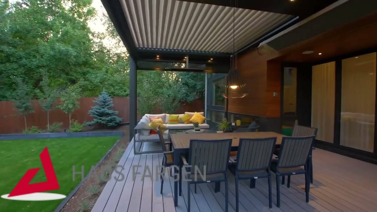 Rolling Roof Pergola