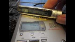 Video thumbnail for Sony MZ-R55 Portable Minidisc Recorder MD Walkman by freund333
