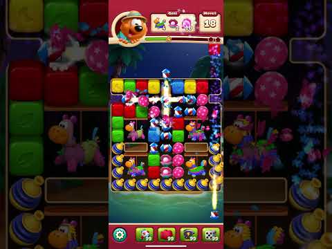 Toon Blast Level 4974 - No Boosters