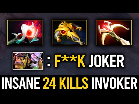 UNSTOPPABLE INVOKER!! Insane 24kills EZ DELETE Alchemist with DAEDALUS Build | Dota 2 Invoker