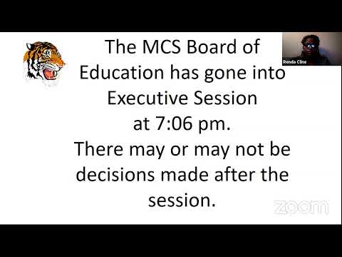MCS School Board Meeting August 18, 2020