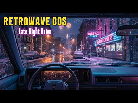 Synthwave Night Drive • Neon Diner Midnight Drive • 80s Retro Music