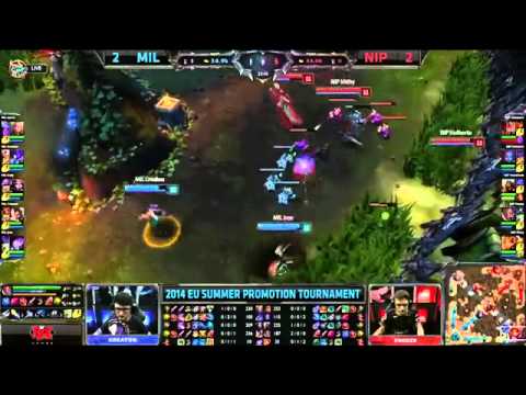 Millenium vs Ninjas in Pyjamas (Game 5) | 2014 EU LCS Summer Promotion Tournament [HQ]