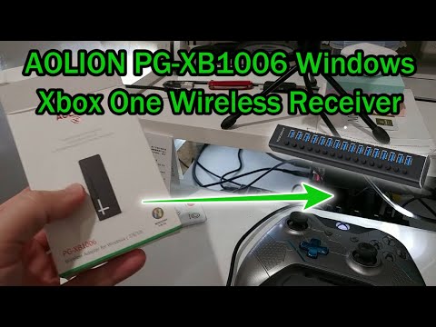 Wireless Adapter for Xbox One / One X, One S Controller for Windows 10, Win 11 (AOLION PG-XB1006)