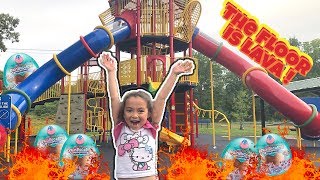 THE FLOOR IS LAVA at a Playground with Zuru Rainbocorns Series 2