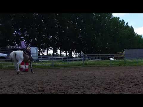 How to keep your horses hind end from swinging out around the barrel