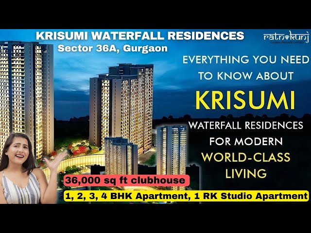 Krisumi Waterfall 2 BHK 1448Sqft Flat For Sale Sector 36A Gurgaon