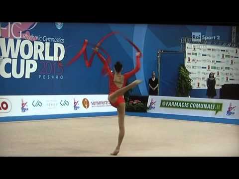 RIZATDINOVA Ganna(UKR) Individual Finals Ribbon-Pesaro WC 2015