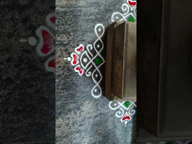 Simple rangoli design tulsi by kshirabdhi tanaya panda - video 2