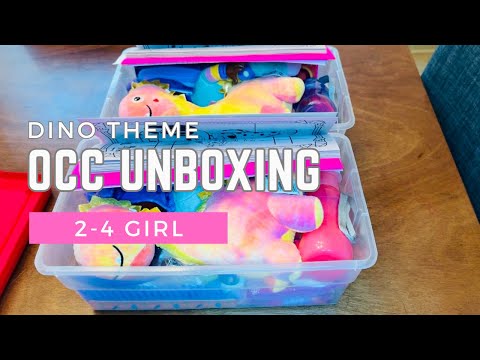 2 -4 Girl Pink Dino Theme Operation Christmas Child Box