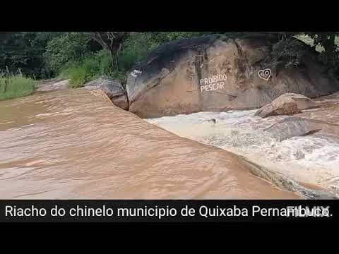 Enchente no riacho do chinelo municipio de Quixaba Pernambuco. 🌨️👏👏