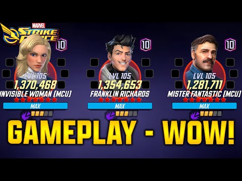 F4 GAMEPLAY - AMAZING - MARVEL Strike Force - MSF