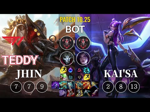 T1 Teddy Jhin vs Kai'Sa Bot - KR Patch 10.25