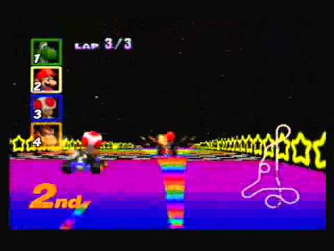 Mario Kart 64 : Rainbow Road + Credits
