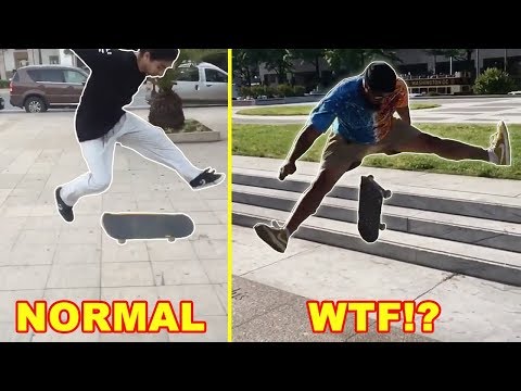 Most Exaggerated Skateboard Tricks Video