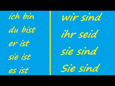 ♫ Sein Conjugation Song ♫ German Conjugation ♫ Das Lied der Konjugation von Sein ♫