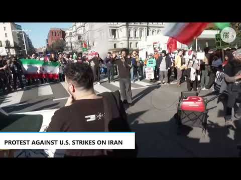 Ayatollah Ali Khamenei killed in Israel-US strike: Livestream captures reaction at DC protest