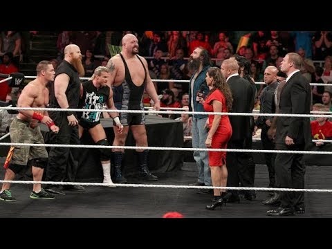 Firma De Contrato Team Cena Vs Team Authority | Raw Español Latino