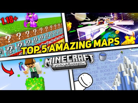 5 Epic Maps For Minecraft Pe 1.18 ! Best maps for minecraft | Maps for Minecraft pe!
