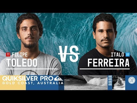 Filipe Toledo vs. Italo Ferreira - Round Three, Heat 4 - Quiksilver Pro Gold Coast 2018