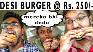 BURGER King vs Desi BURGER || Desi Burger Costs More Than American Burger 🍔