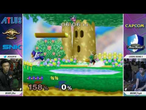 CCG2k16 SSBM Singles Losers Top 64   BOXR Zhu vs MIOM Toph