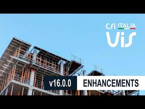 New VIS v16 - Reinforced concrete design for SAP2000 and ETABS