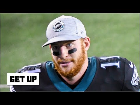 揭祕卡森-溫茨在老鷹隊對陣巨人隊的比賽中最後反敗為勝的原因 - 起床。 (Breaking down Carson Wentz's late comeback win in the Eagles vs. Giants game | Get Up)