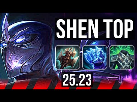 SHEN vs TRYNDAMERE (TOP) | 8/0/8, Legendary | KR Master | 25.23