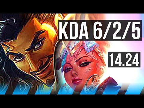 AKSHAN vs QIYANA (MID) | 6/2/5 | KR Diamond | 14.24