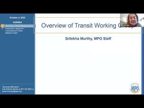 Transit Working Group: October 3, 2023