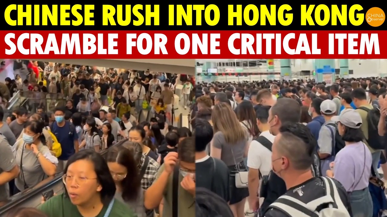 Chinese Rush Into Hong Kong in Panic Buying Frenzy Over One Item