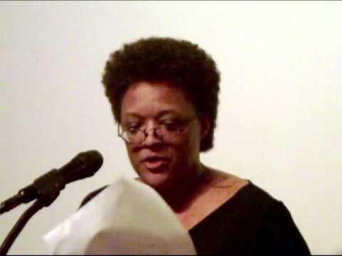 Robin Small-McCarthy reads a poem to her students