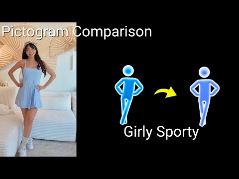 Pictogram Comparison - Girly Sporty | Just Dance Unlimited vs Just Dance Plus