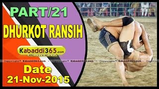 (13) Dhurkot Ransih ( Moga) Kabaddi Tournament 21 Nov 2015
